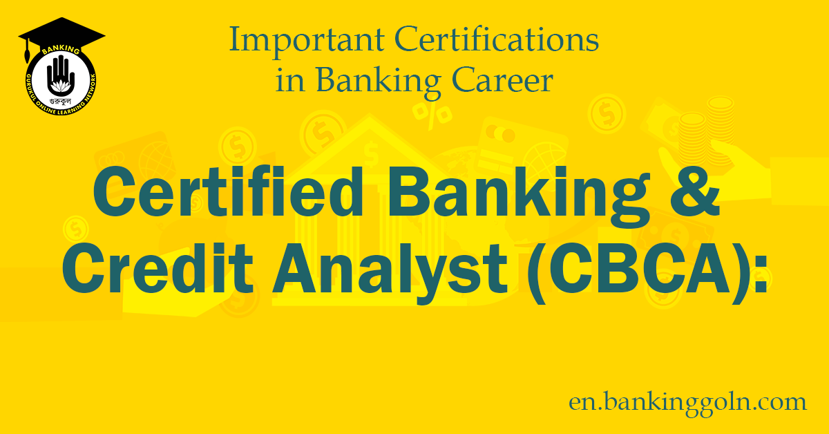 Certified Banking & Credit Analyst (CBCA): Amplifying Financial Acumen 1 Certified Banking & Credit Analyst (CBCA)
