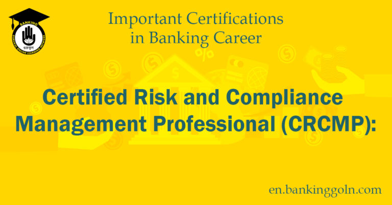 Certified Risk and Compliance Management Professional (CRCMP)