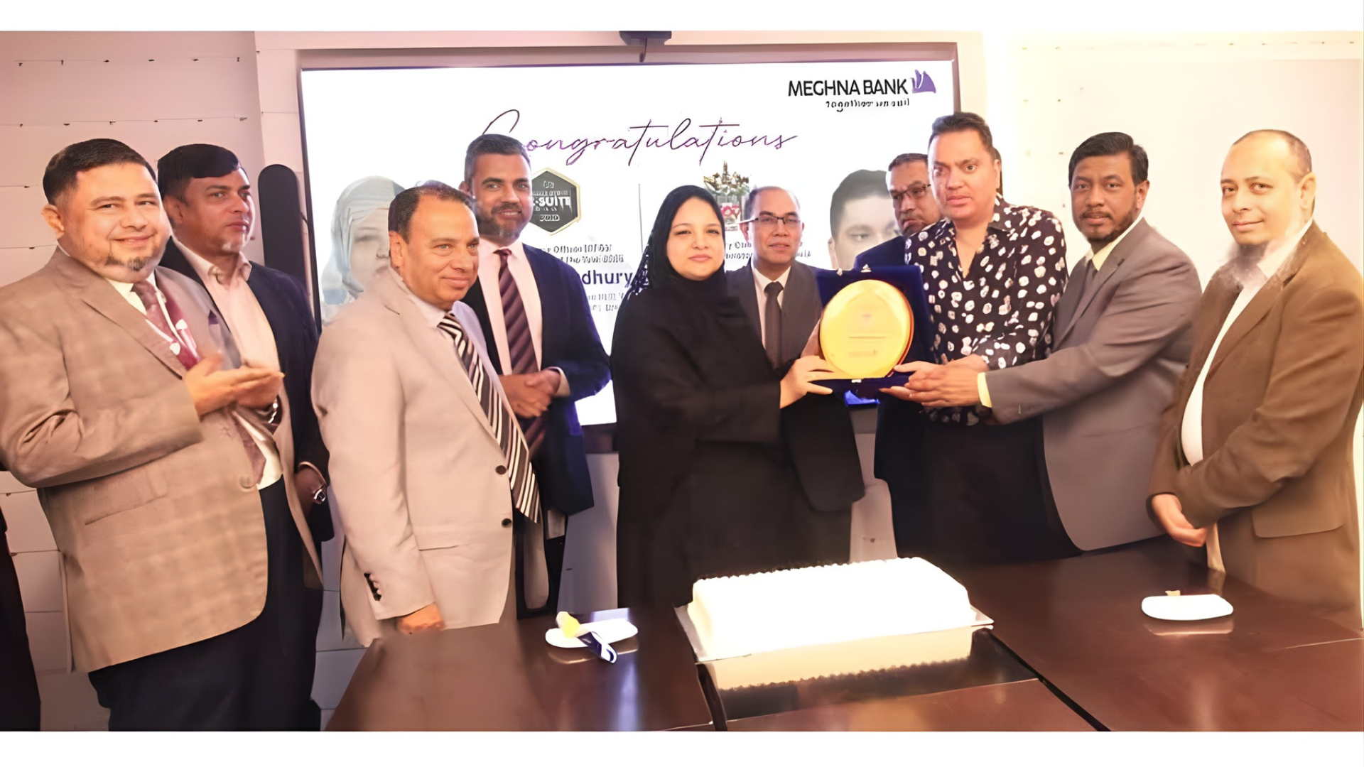 Meghna Bank Celebrates Chairperson and Vice Chairman’s Success 1 Meghna Bank Celebrates Chairperson’s National Recognition