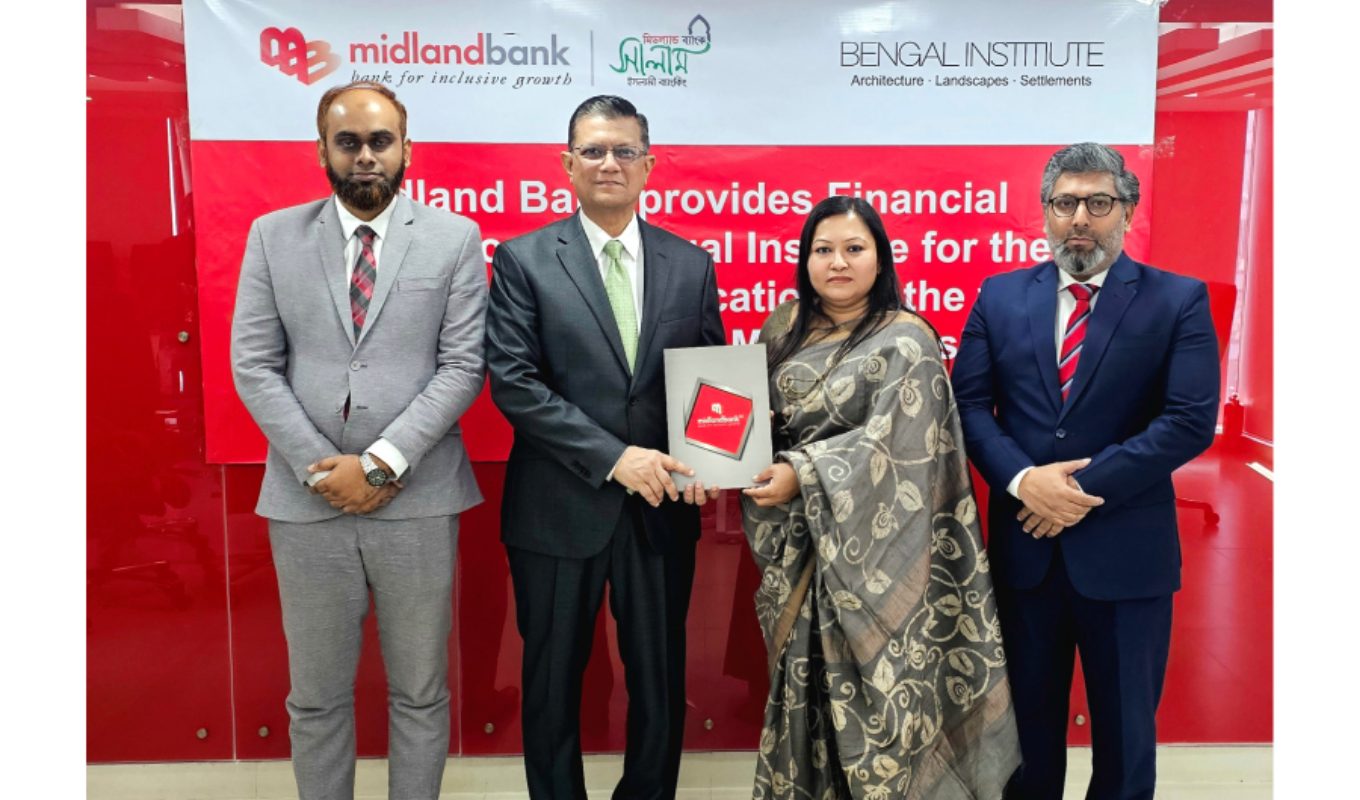 Midland Bank Supports Bengal Institute with Tk 10 Lac 1 Midland Bank Supports Bengal Institute with Tk 10 Lac Banking Gurukul, GOLN Midland Bank Supports Bengal Institute with Tk 10 Lac