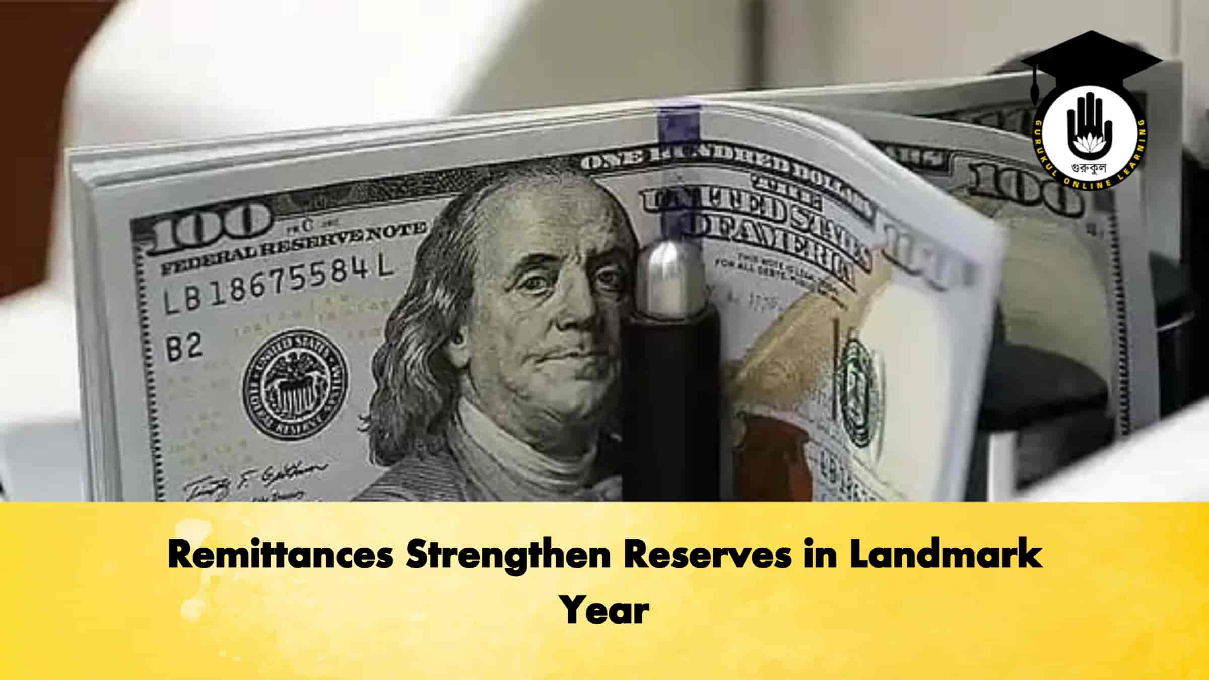 Remittances Strengthen Reserves in Landmark Year 1 Remittances Strengthen Reserves in Landmark Year