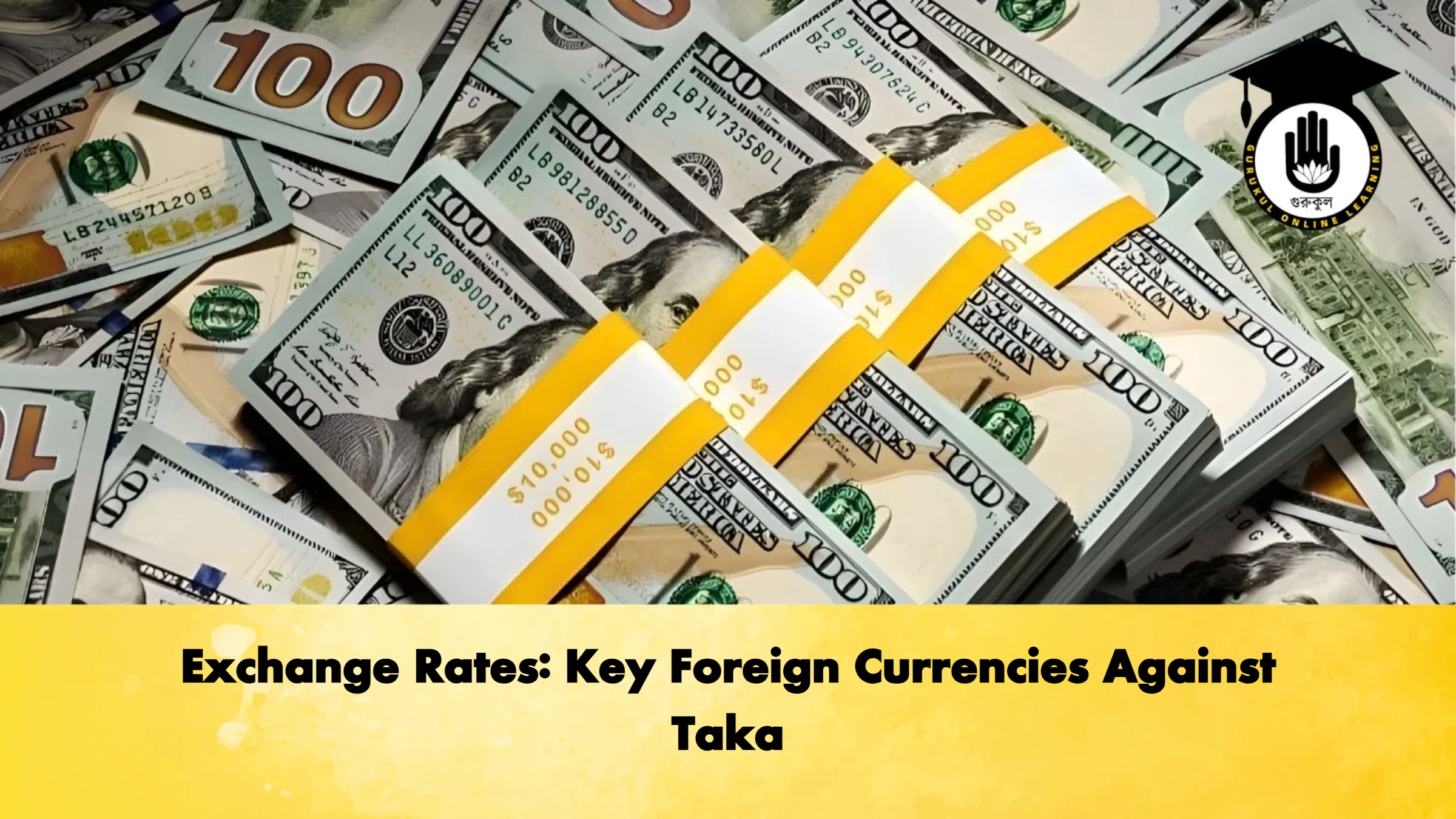 Exchange Rates Key Foreign Currencies Against Taka Banking Gurukul, GOLN Exchange Rates: Key Foreign Currencies Against Taka