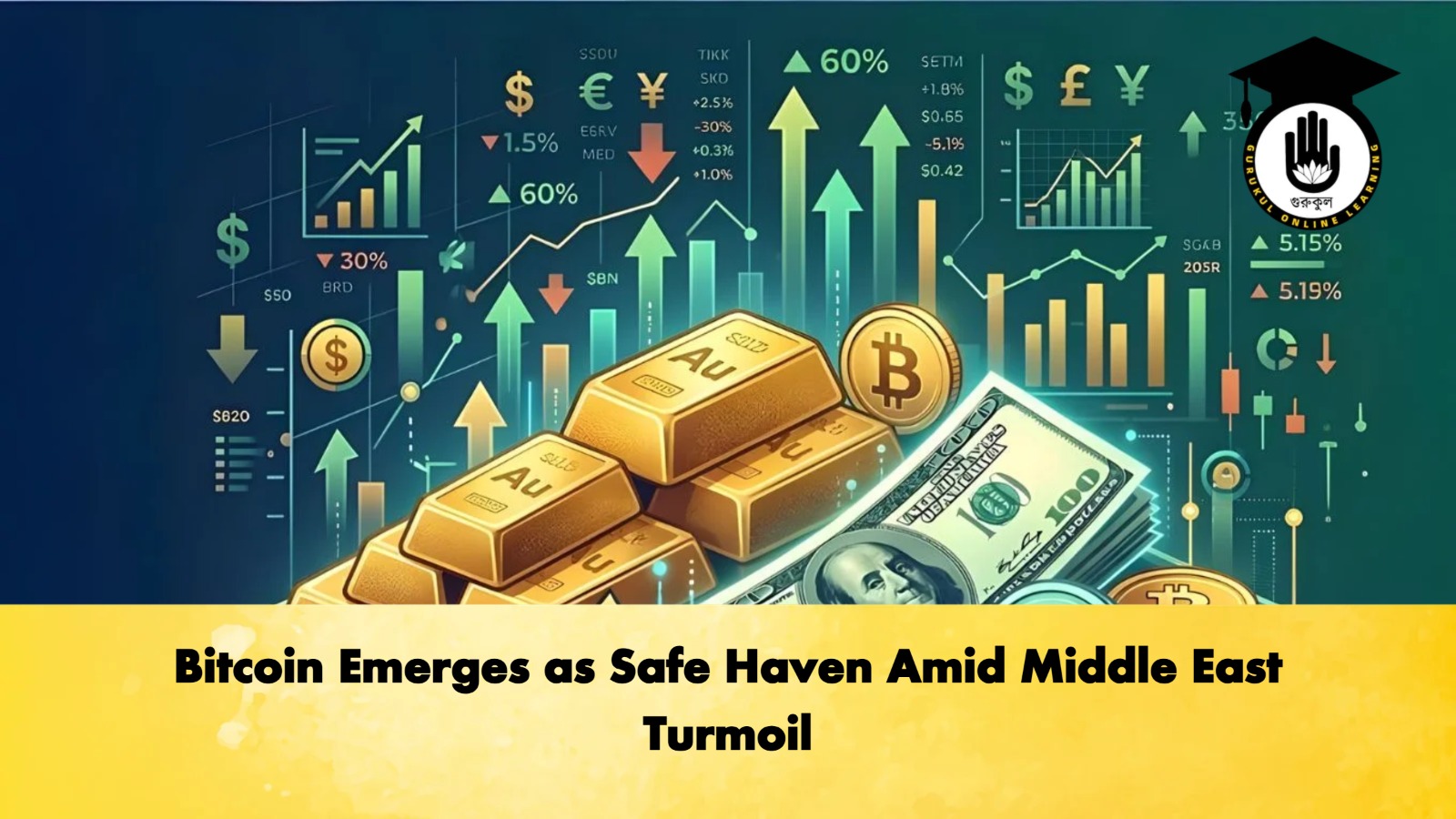 Bitcoin Emerges as Safe Haven Amid Middle East Turmoil Banking Gurukul, GOLN Bitcoin Emerges as Safe Haven Amid Middle East Turmoil