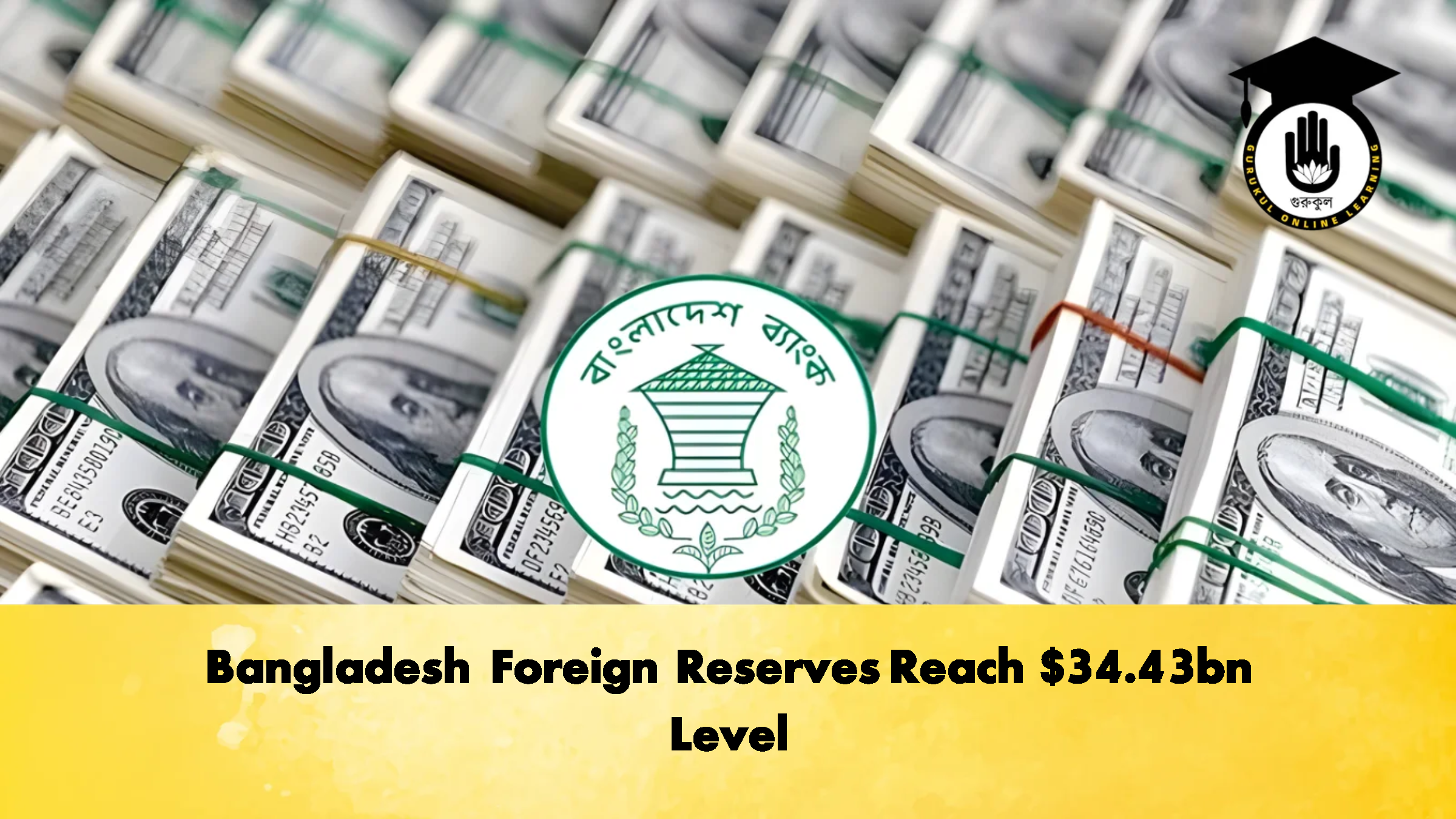 Bangladesh Foreign Reserves Reach $34.43bn Level 1 Bangladesh Foreign Reserves Reach 34.43bn Level Banking Gurukul, GOLN Bangladesh Foreign Reserves Reach $34.43bn Level