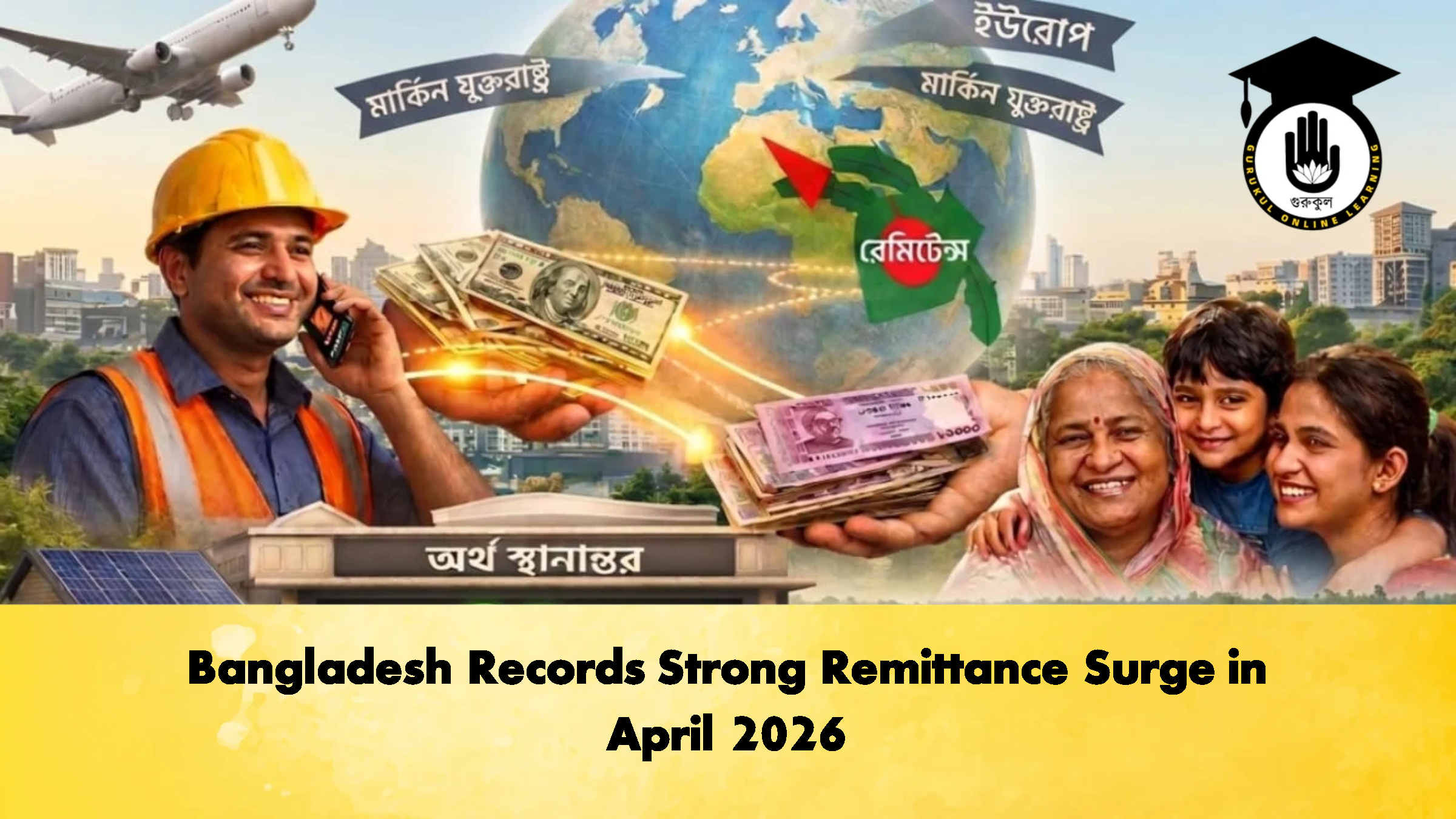 Bangladesh Records Strong Remittance Surge in April 2026 1 Bangladesh Records Strong Remittance Surge in April 2026 Banking Gurukul, GOLN Bangladesh Records Strong Remittance Surge in April 2026