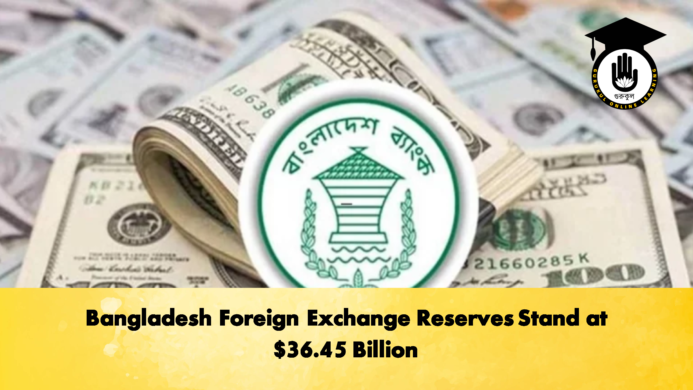 Bangladesh Foreign Exchange Reserves Stand at $36.45 Billion 1 Bangladesh Foreign Exchange Reserves Stand at 36.45 Billion 2 Banking Gurukul, GOLN Bangladesh Foreign Exchange Reserves Stand at $36.45 Billion