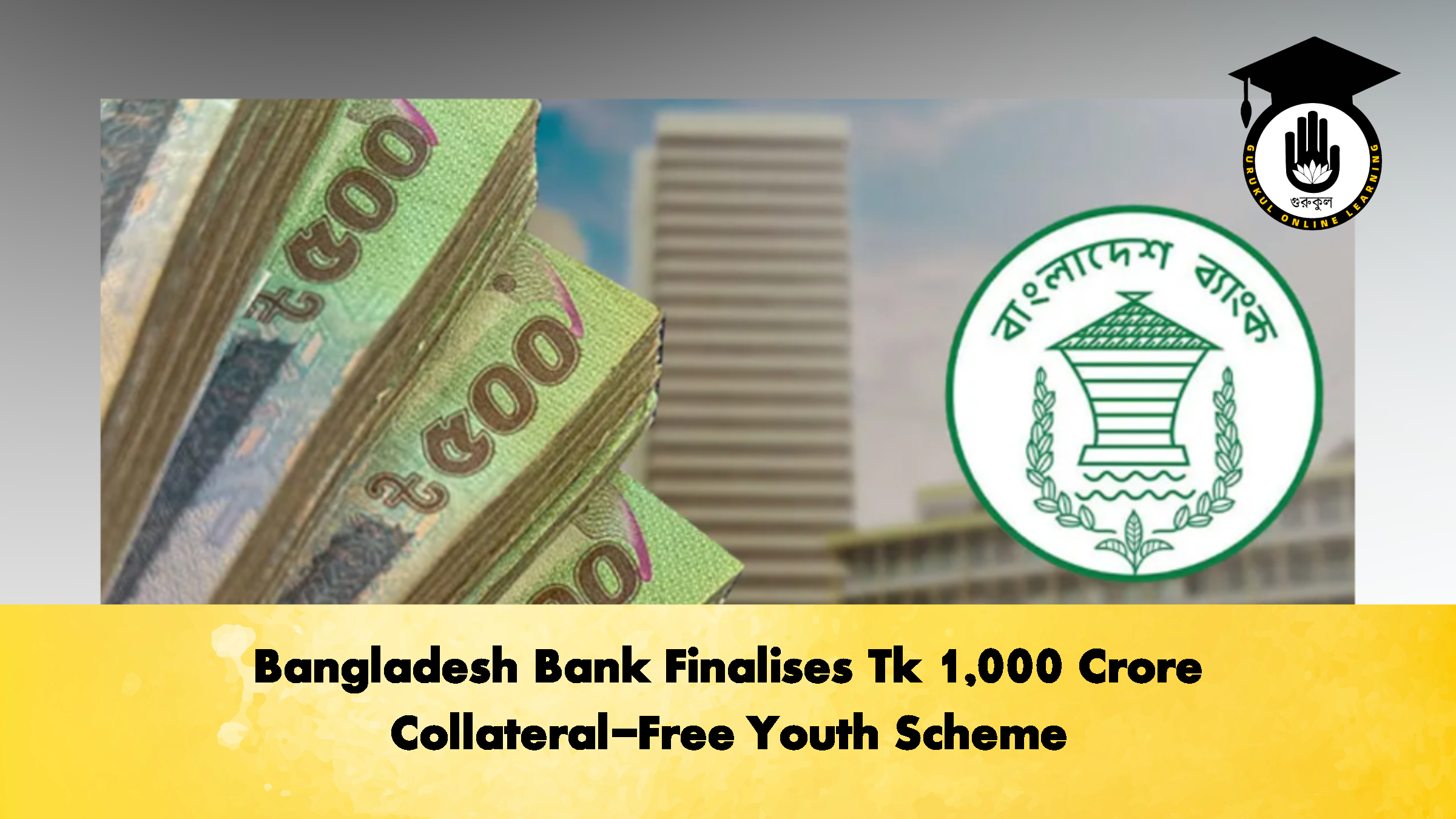 Bangladesh Bank Finalises Tk 1000 Crore Collateral Free Youth Scheme 3 Banking Gurukul, GOLN Bangladesh Bank Finalises Tk 1,000 Crore Collateral-Free Youth Scheme