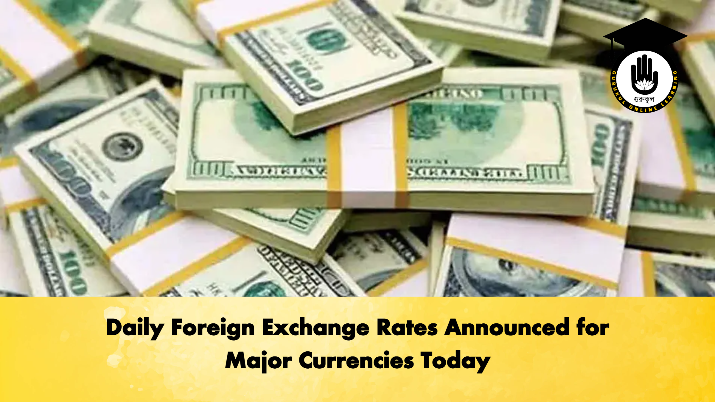 Daily Foreign Exchange Rates Announced for Major Currencies Today 2 Banking Gurukul, GOLN Daily Foreign Exchange Rates Announced for Major Currencies Today
