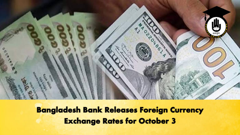 Bangladesh Bank Releases Foreign Currency Exchange Rates for October 3