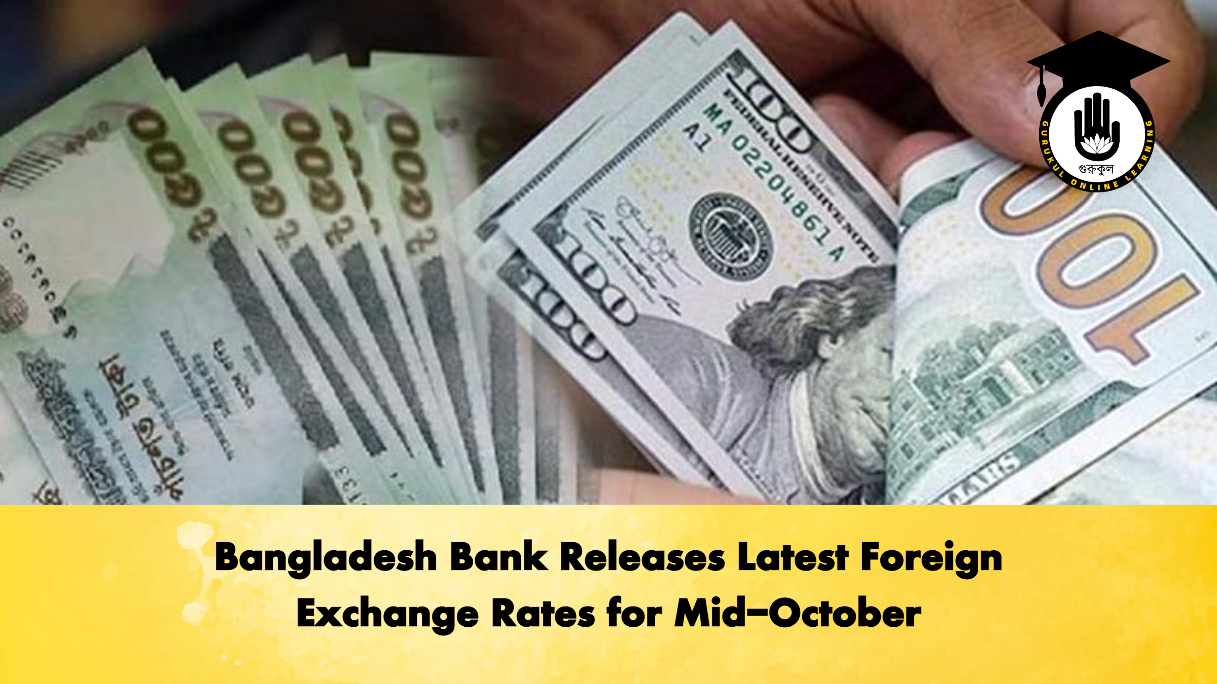 Bangladesh Bank Releases Latest Foreign Exchange Rates for Mid-October